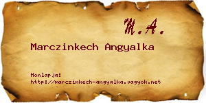 Marczinkech Angyalka névjegykártya